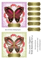 Two 5x5in Toppers With Butterfly Set 4