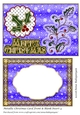 Metallic Christmas Card Front & Blank Insert 4