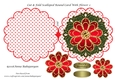 Cut & Fold Scalloped Round Card With Flower 2
