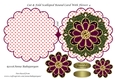 Cut & Fold Scalloped Round Card With Flower 4