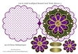 Cut & Fold Scalloped Round Card With Flower 5