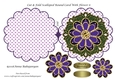 Cut & Fold Scalloped Round Card With Flower 6