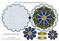 Cut & Fold Scalloped Round Card With Flower 7