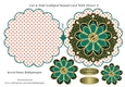 Cut & Fold Scalloped Round Card With Flower 8
