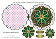 Cut & Fold Scalloped Round Card With Flower 9