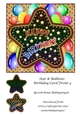 Star & Balloons Birthday Card Front 4