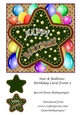 Star & Balloons Birthday Card Front 5