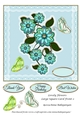 Lovely Flowers Large Square Card Front 2