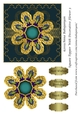 Square Topper With Decorative Flower 3