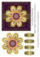 Square Topper With Decorative Flower 5