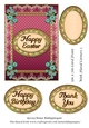 5in x 7in Card Front With Floral Corners 1