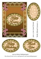 5in x 7in Card Front With Floral Corners 2