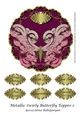 Metallic Swirly Butterfly Topper 2