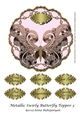 Metallic Swirly Butterfly Topper 3