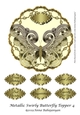 Metallic Swirly Butterfly Topper 4