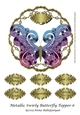 Metallic Swirly Butterfly Topper 6