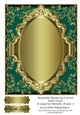 Beautiful Blank Card Front With Swirls & Layered Metallic Frame 7