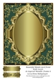 Beautiful Blank Card Front With Swirls & Layered Metallic Frame 8