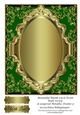 Beautiful Blank Card Front With Swirls & Layered Metallic Frame 9