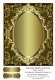 Beautiful Blank Card Front With Swirls & Layered Metallic Frame 10