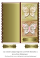 Cut & Fold Scalloped Edge DL Card With Butterflies 5