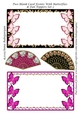 Two Blank Card Fronts With Butterflies & Fan Toppers Set 2