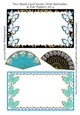 Two Blank Card Fronts With Butterflies & Fan Toppers Set 4