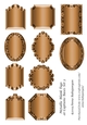 Metallic Blank Tags or Captions Bases Set 3