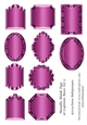 Metallic Blank Tags or Captions Bases Set 5