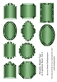 Metallic Blank Tags or Captions Bases Set 6