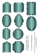 Metallic Blank Tags or Captions Bases Set 7