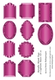 Metallic Blank Tags or Captions Bases Set 10