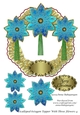 Scalloped Octagon Topper With Three Flowers 4