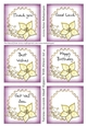 Various Occasion Small Toppers With Flower Set 4