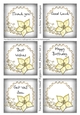 Various Occasion Small Toppers With Flower Set 5