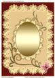Grace Gold Swirls & Doily Blank Card 4