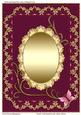 Grace Gold Swirls & Doily Blank Card 6