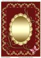 Grace Gold Swirls & Doily Blank Card 7