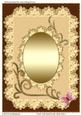 Grace Gold Swirls & Doily Blank Card 11