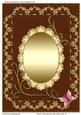 Grace Gold Swirls & Doily Blank Card 12