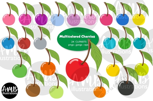 Cherry Full Clipart AMB-2642 