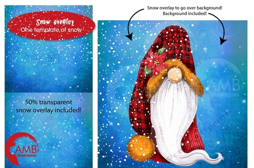 Winter Wonderland Overlay Clipart AMB-2681