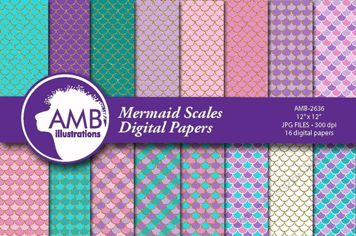 Golden Mermaid Scales Papers AMB-2636