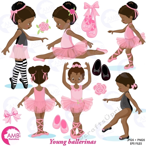 Little Ballerina Beauties clipart, graphics, illustrations AMB-1362