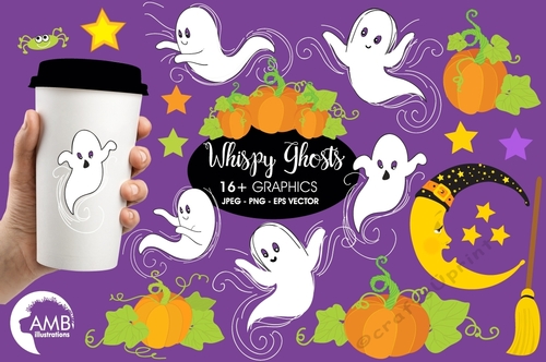 Ghost Clipart AMB-142