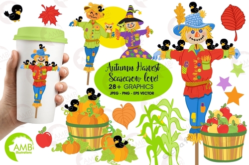 Scarecrow Clipart AMB-147