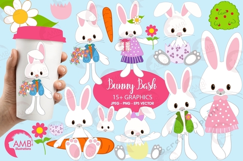 Easter Bunny Clipart AMB-370