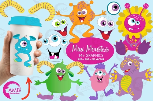Monster Clipart AMB- 552