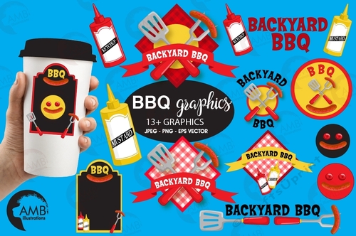 Backyard Barbecue Clipart AMB-911