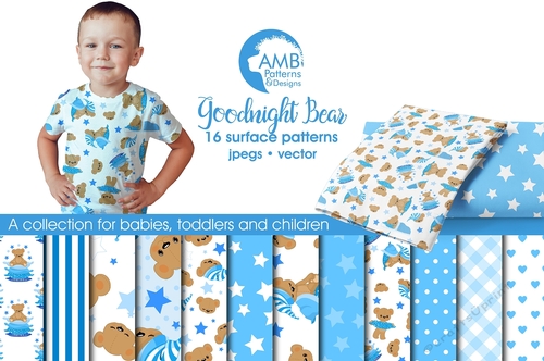 Goodnight Bear Boys Papers AMB-985